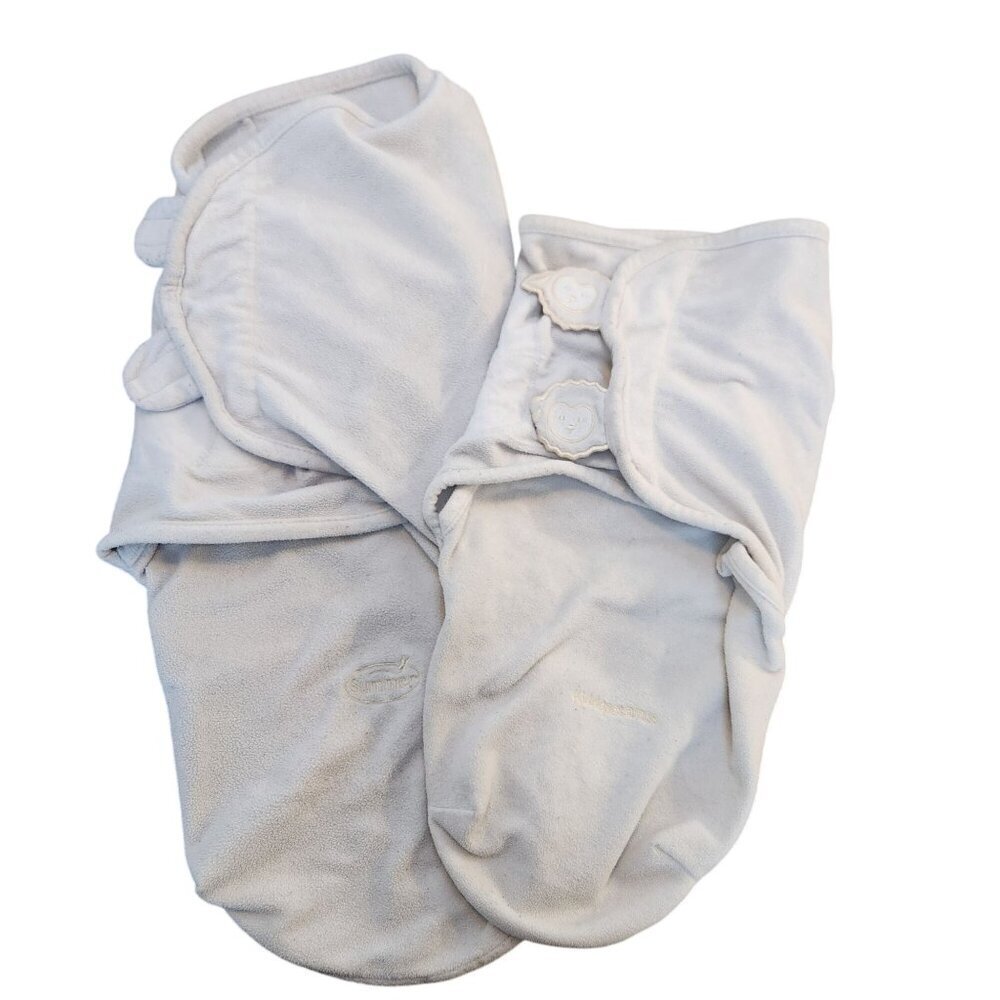 $10 SALE BUNDLE (2) Beige Fleece Sleepsack Swaddles Swaddleme Baby 6-12 Months